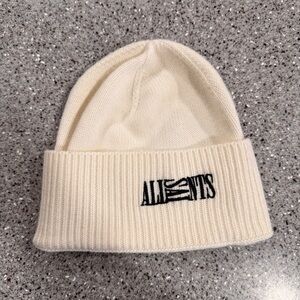 All Saints Ivory Knit Beanie
